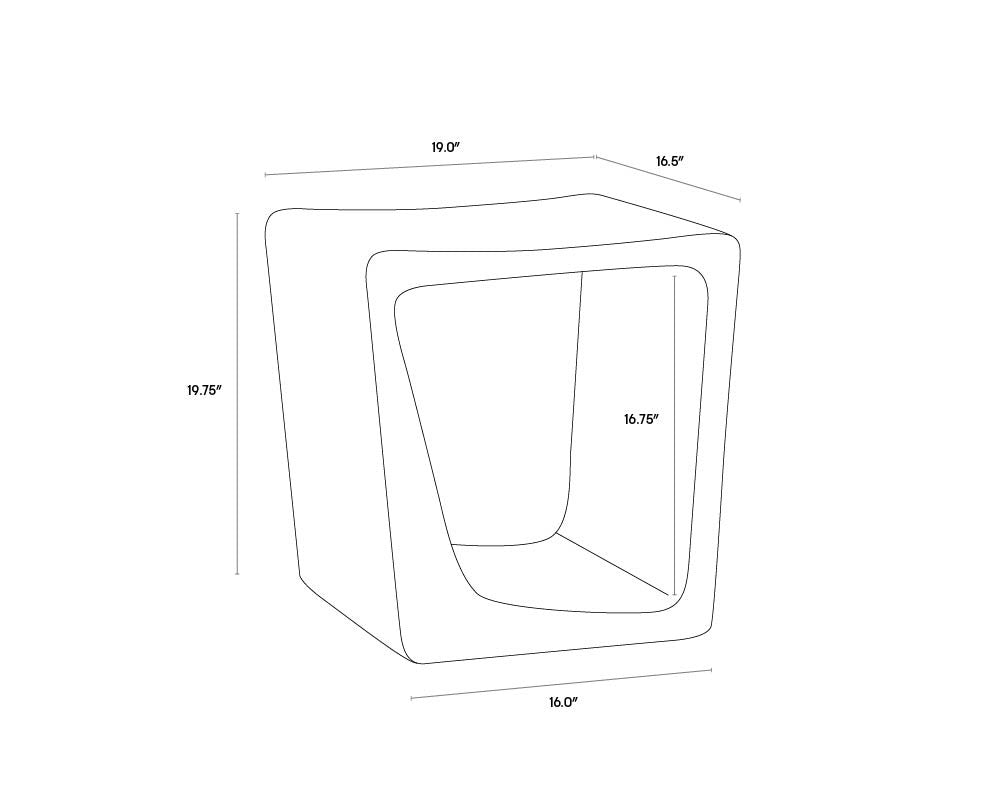 Sunpan DARWIN END TABLE - Outdoor Furniture