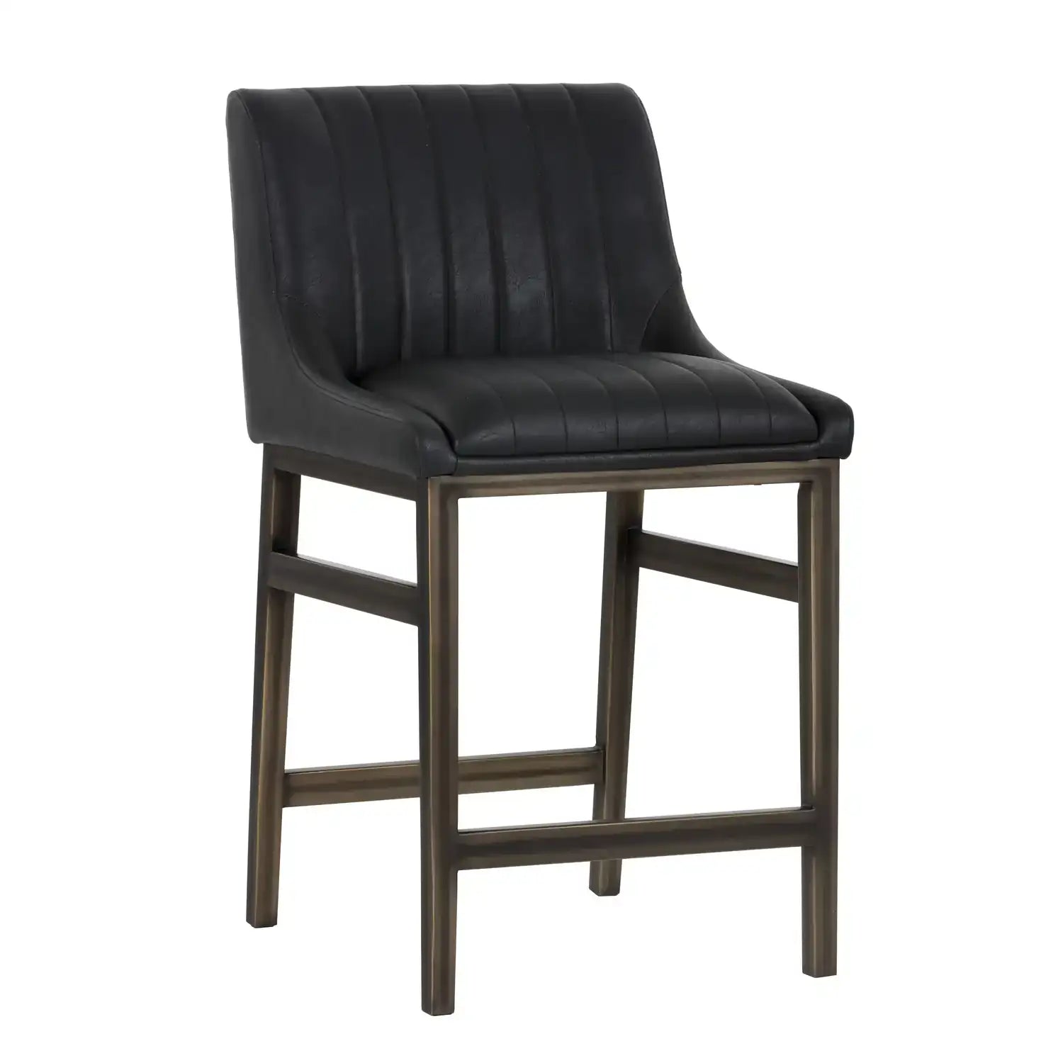 HALDEN COUNTER STOOL - VINTAGE BLACK - Bar Stools