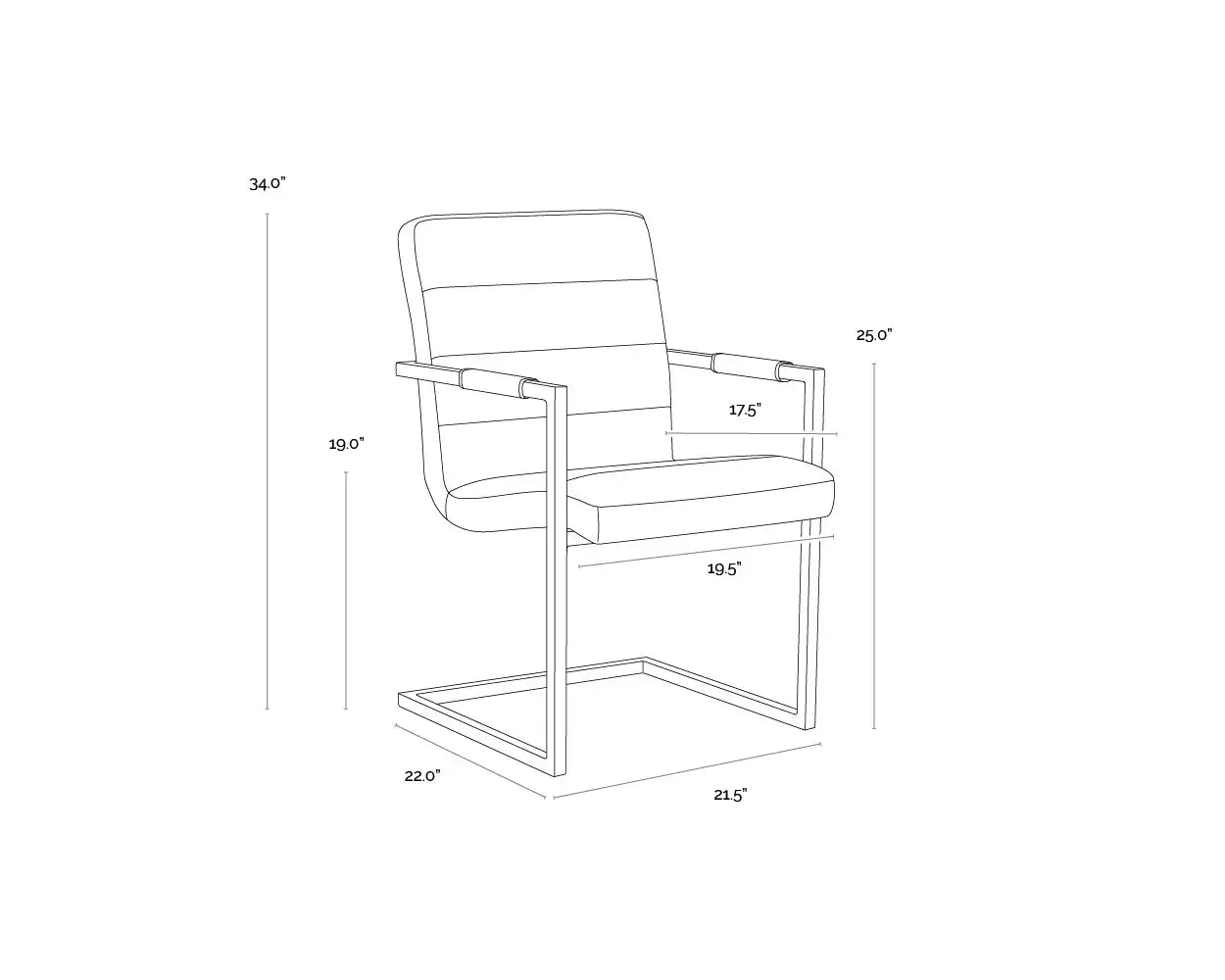 SUNPAN JAFAR DINING ARMCHAIR - Dining Chairs