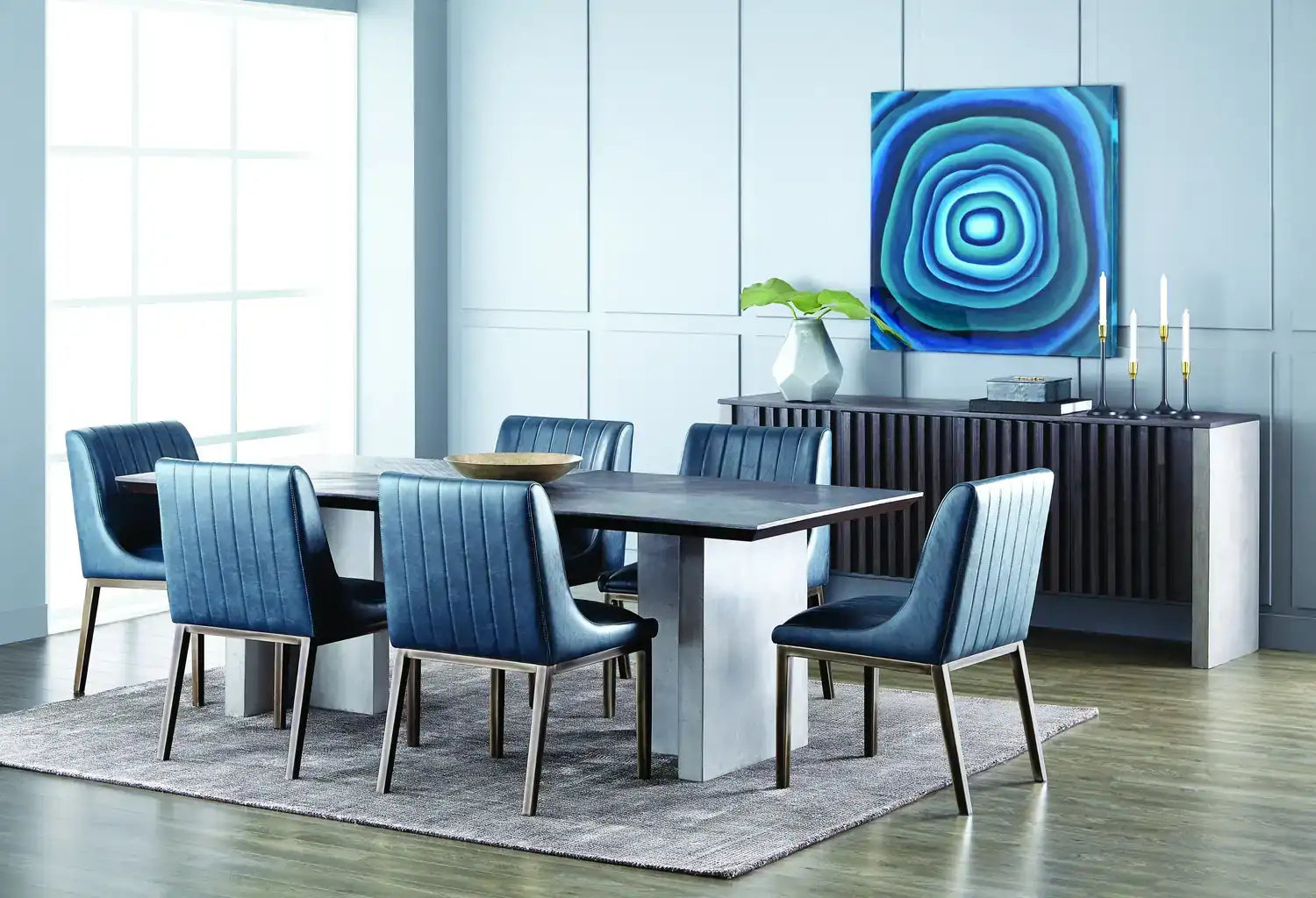 Sunpan HALDEN DINING CHAIR - VINTAGE BLUE - Dining Chairs