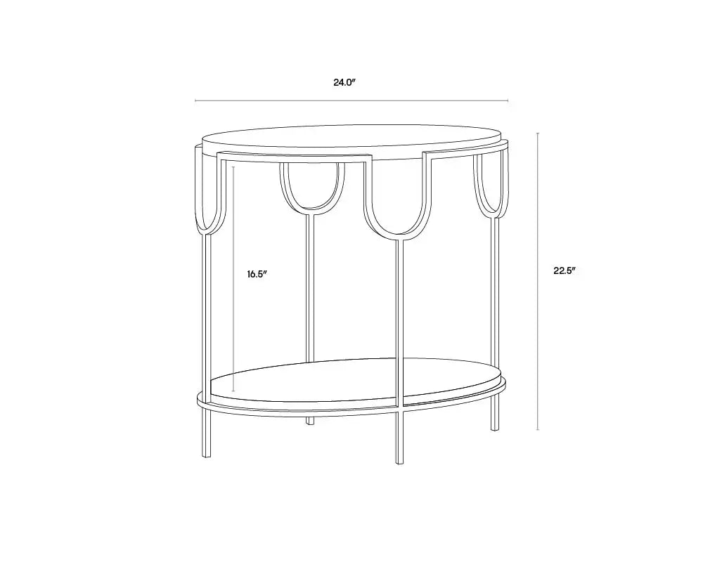 Sunpan ARYA SIDE TABLE - Side