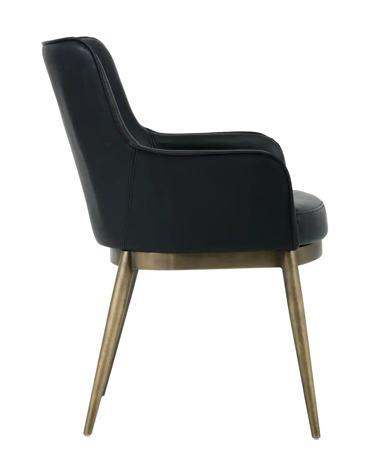 Sunpan FRANKLIN DINING ARMCHAIR - VINTAGE BLACK - Dining Chairs