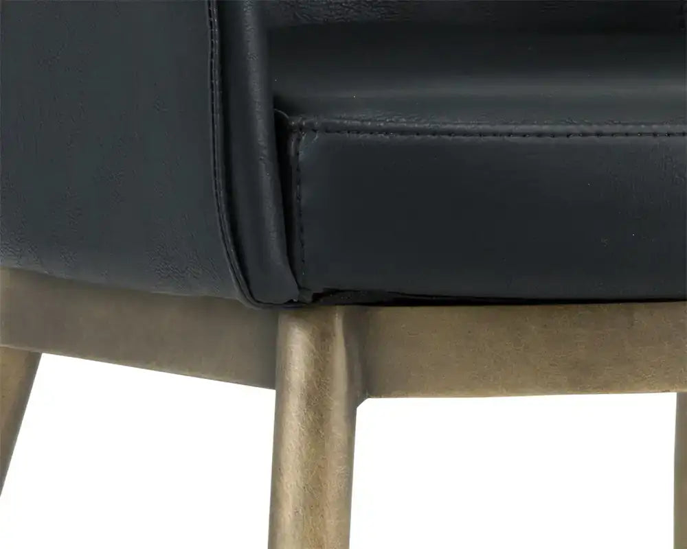 Sunpan FRANKLIN DINING ARMCHAIR - VINTAGE BLACK - Dining Chairs