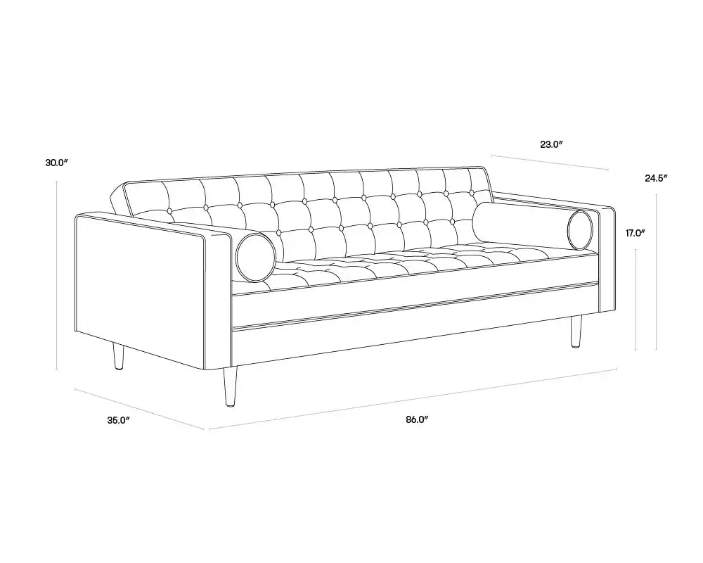 DONNIE SOFA - TOBACCO TAN - Sofa