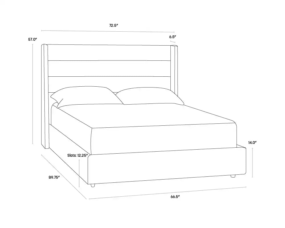 EMMIT BED - QUEEN - QUARRY - Beds