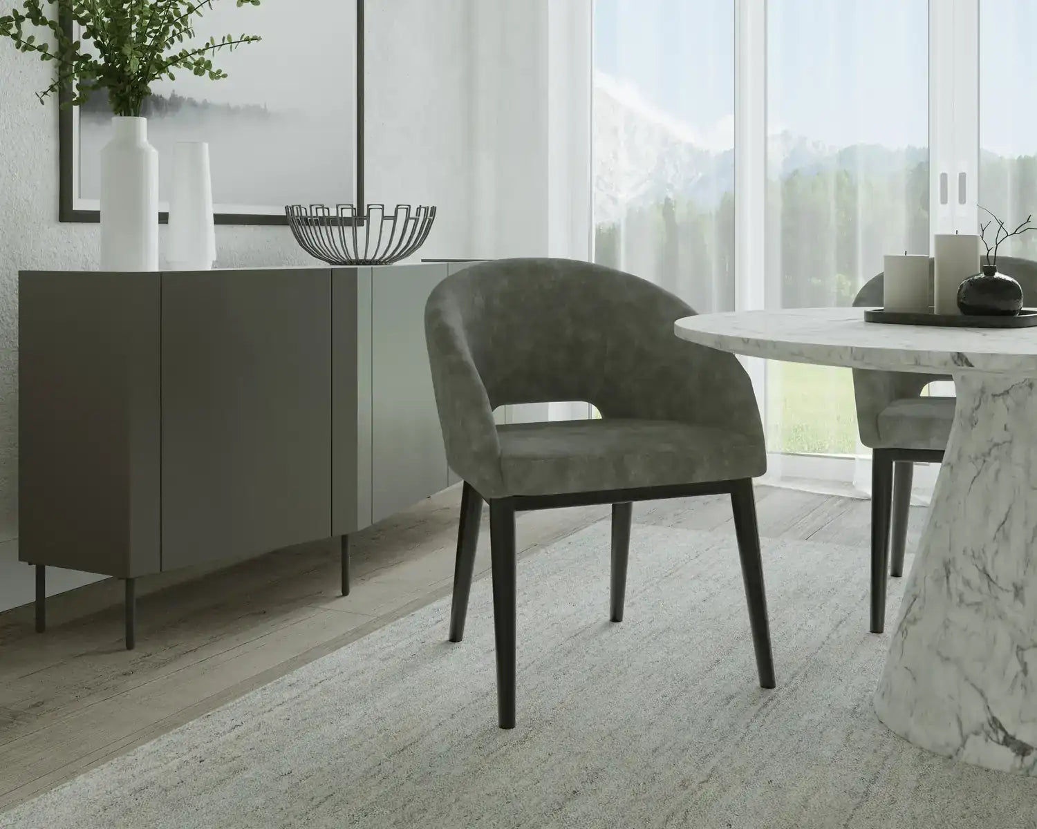 Sunpan THATCHER DINING ARMCHAIR - Dining Chairs