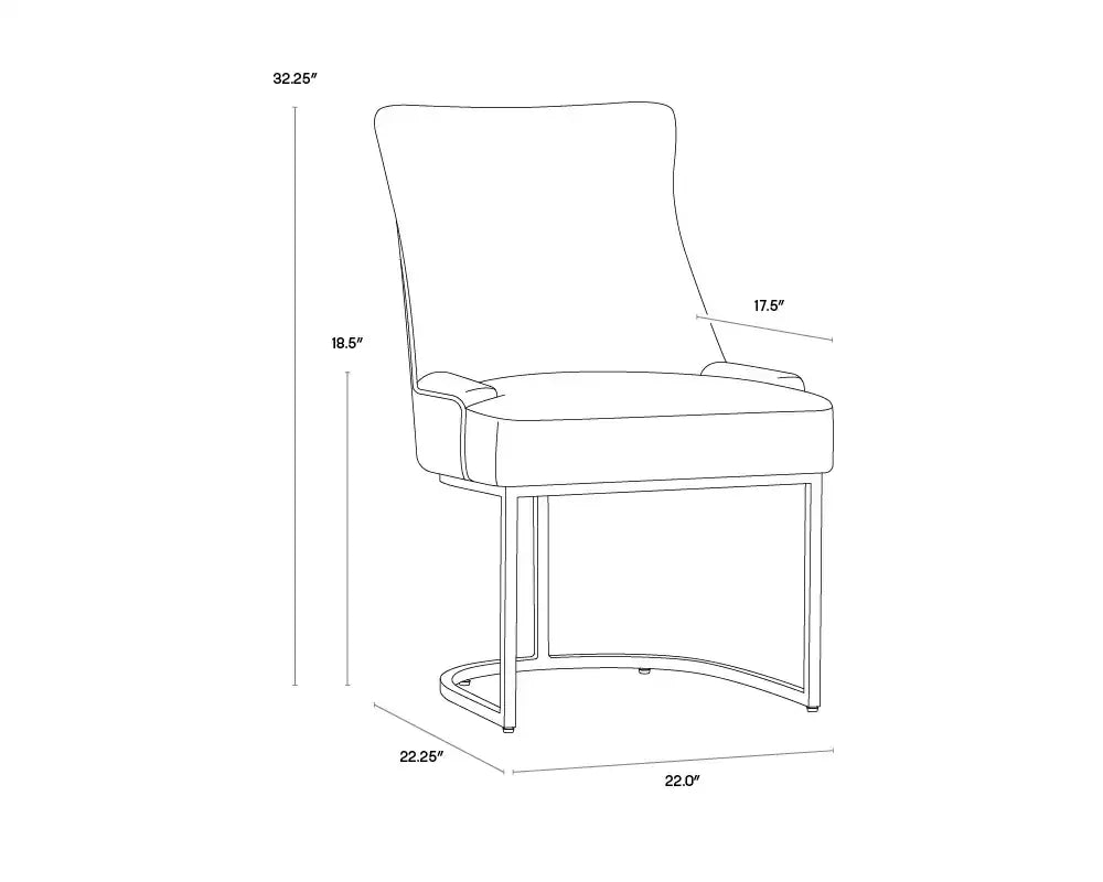Sunpan FLORENCE DINING CHAIR - Dining Chairs