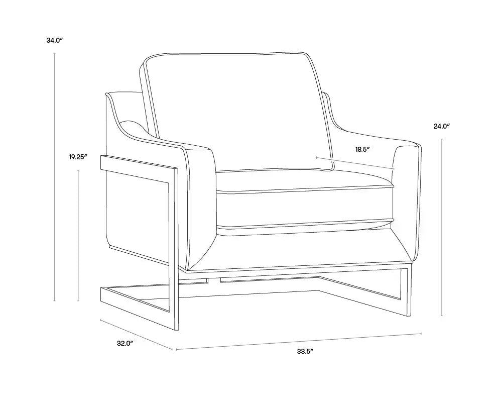 Sunpan KALMIN LOUNGE CHAIR - Lounge