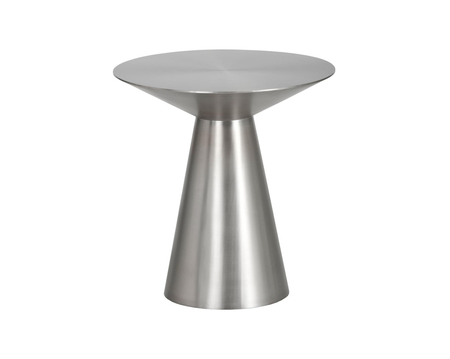 CARMEL END TABLE - STAINLESS STEEL - Side