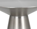 CARMEL END TABLE - STAINLESS STEEL - Side