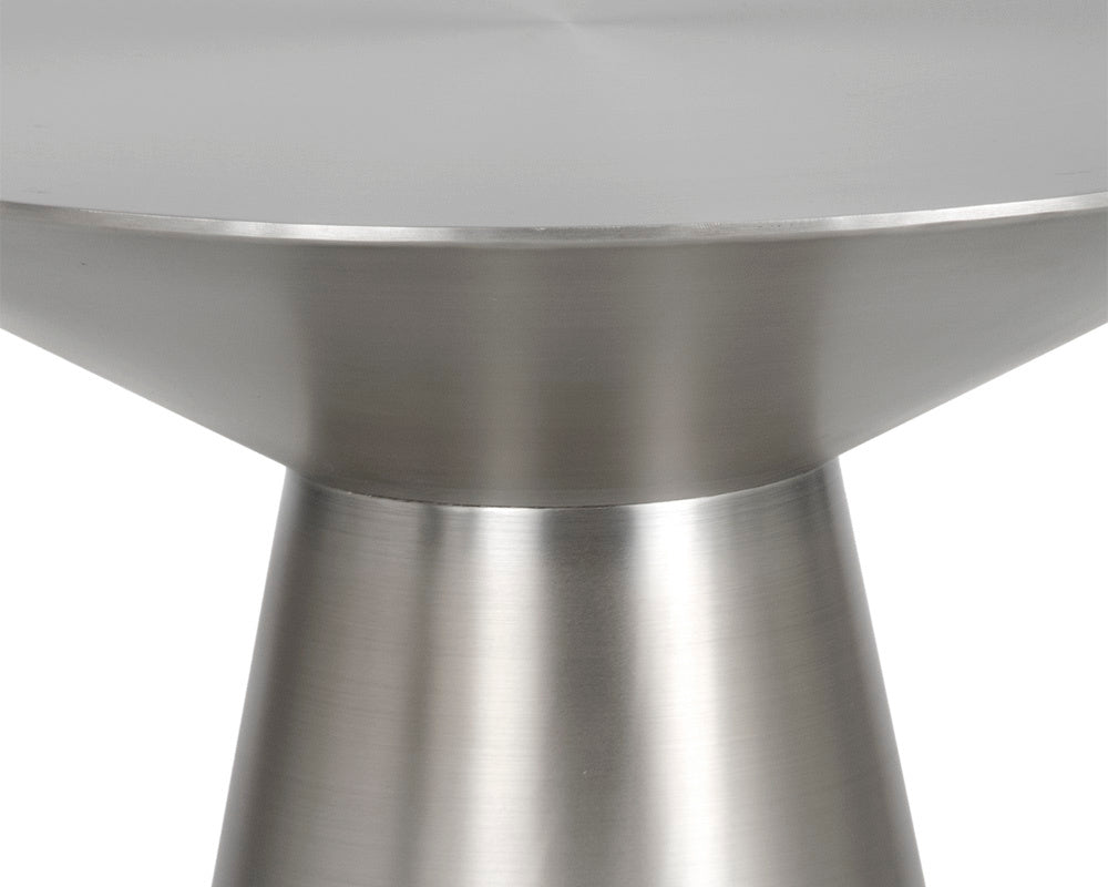 CARMEL END TABLE - STAINLESS STEEL - Side