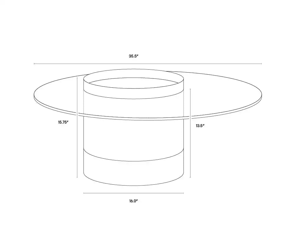 Sunpan HARU COFFEE TABLE - Coffee