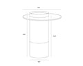 Sunpan HARU END TABLE - Side