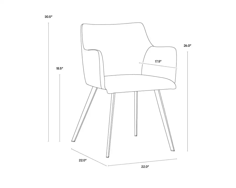 SUNPAN GRIFFIN DINING ARMCHAIR - Dining Chairs