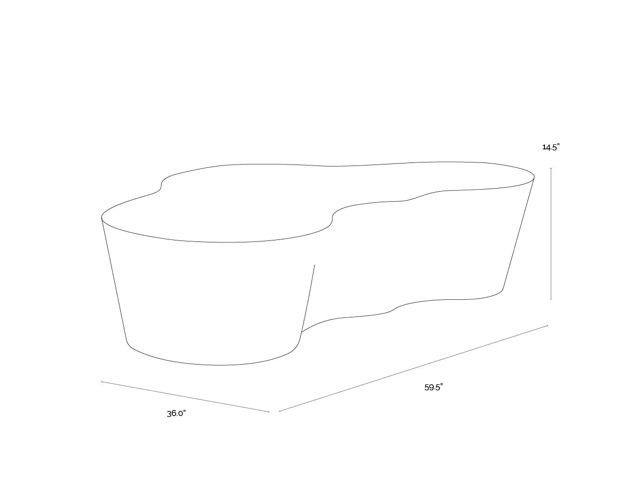 Sunpan AVA COFFEE TABLE - Outdoor Furniture