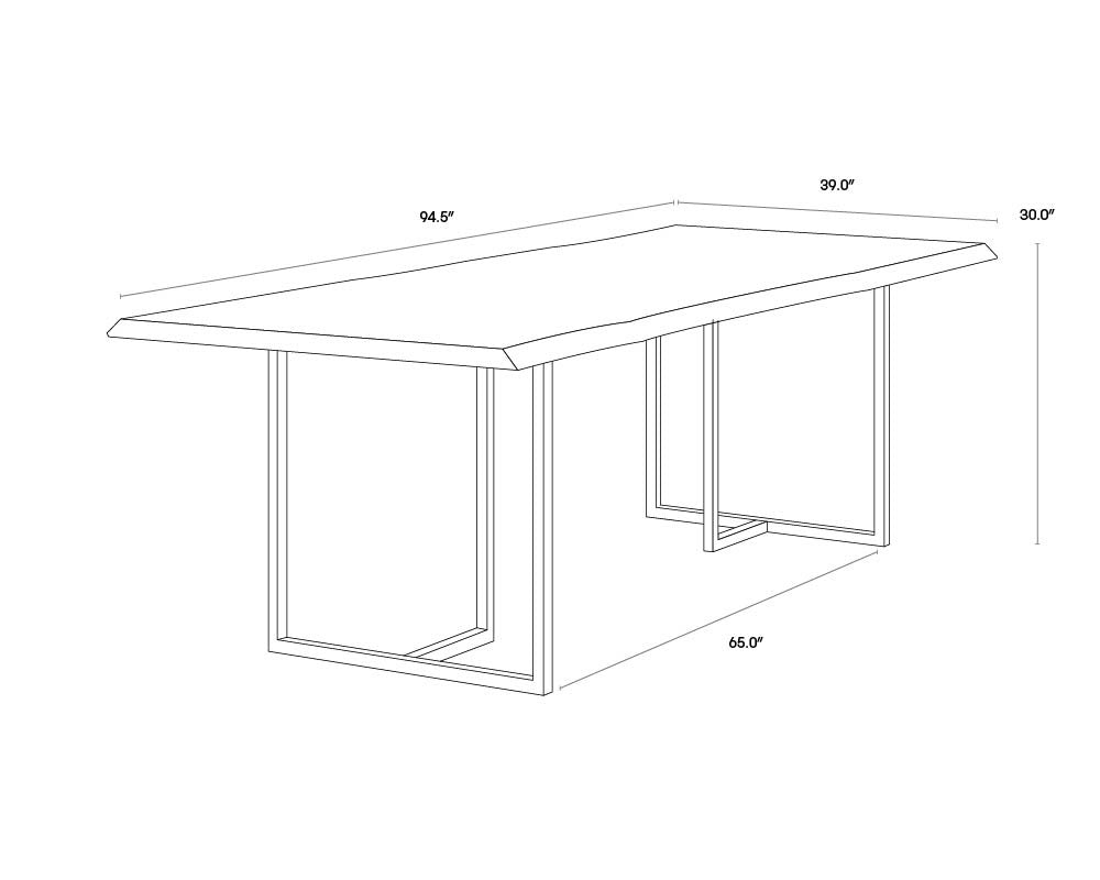 Sunpan DONNELLY DINING TABLE - Dining Tables