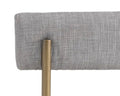 Sunpan SENECA DINING CHAIR - ANTIQUE BRASS - ARENA CEMENT - Dining Chairs