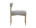 Sunpan SENECA DINING CHAIR - ANTIQUE BRASS - ARENA CEMENT - Dining Chairs