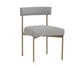 Sunpan SENECA DINING CHAIR - ANTIQUE BRASS - ARENA CEMENT - Dining Chairs
