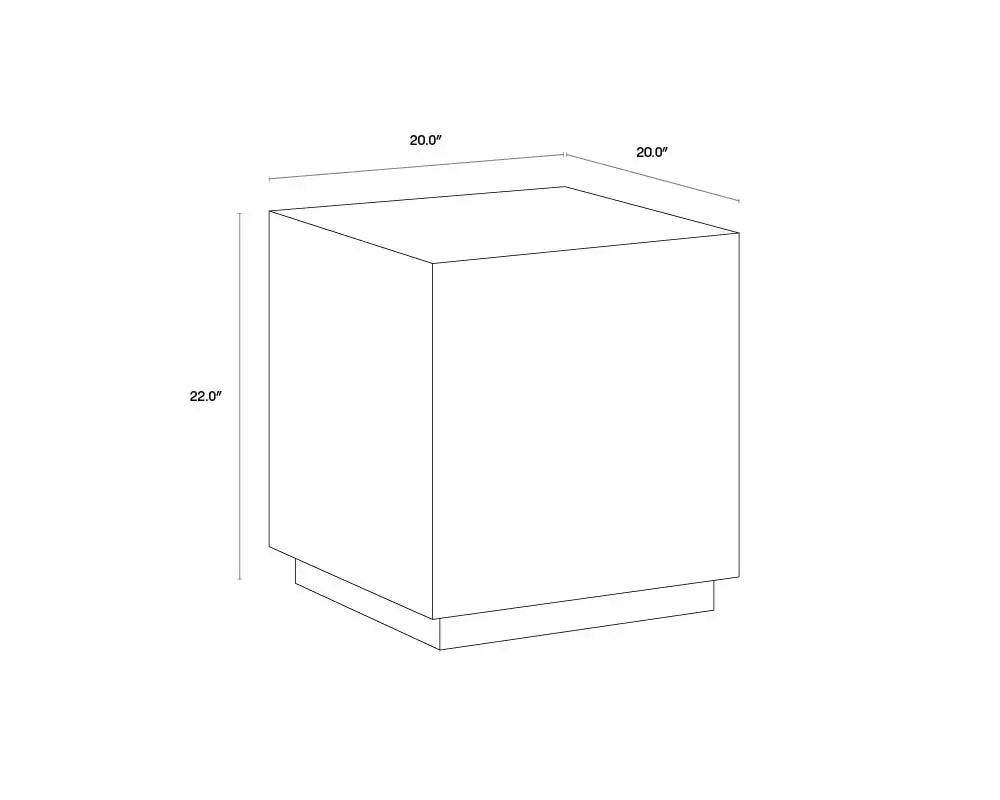 Sunpan NEWBURY END TABLE - Side