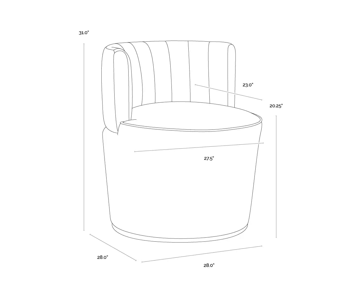 Sunpan AUGUST LOUNGE CHAIR - Lounge