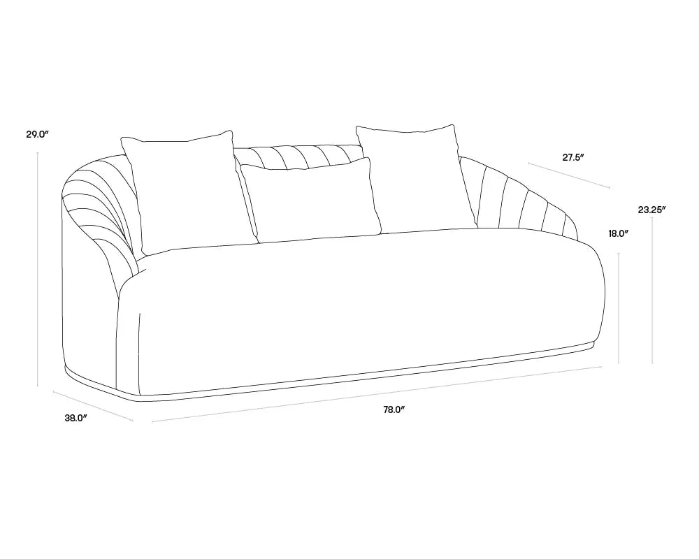 Sunpan ASTRID SOFA - Sofa