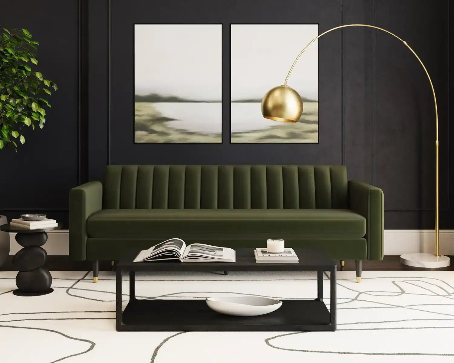 YOSI SOFA - MOSS GREEN - Sofa
