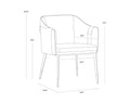 Sunpan CARTER DINING ARMCHAIR - Dining Chairs