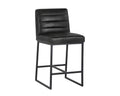 SPYROS COUNTER STOOL - COAL BLACK - Bar Stools