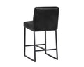 SPYROS COUNTER STOOL - COAL BLACK - Bar Stools