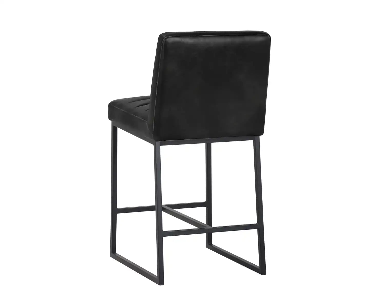 SPYROS COUNTER STOOL - COAL BLACK - Bar Stools