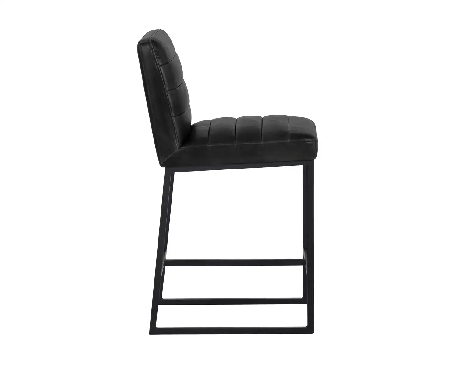 SPYROS COUNTER STOOL - COAL BLACK - Bar Stools