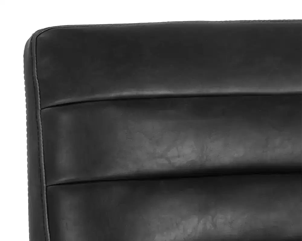 SPYROS COUNTER STOOL - COAL BLACK - Bar Stools