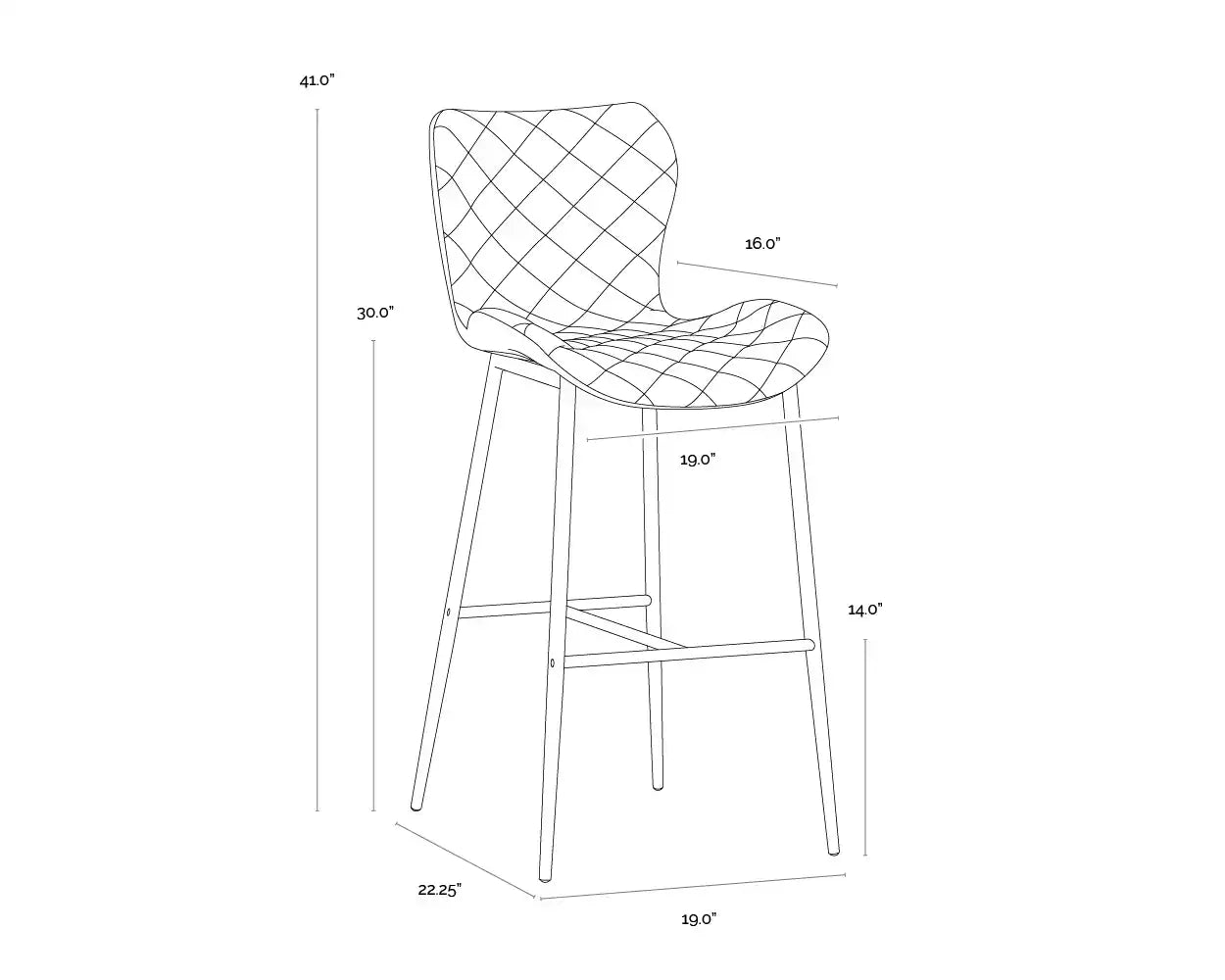 Sunpan LYLA BARSTOOL - Bar Stools