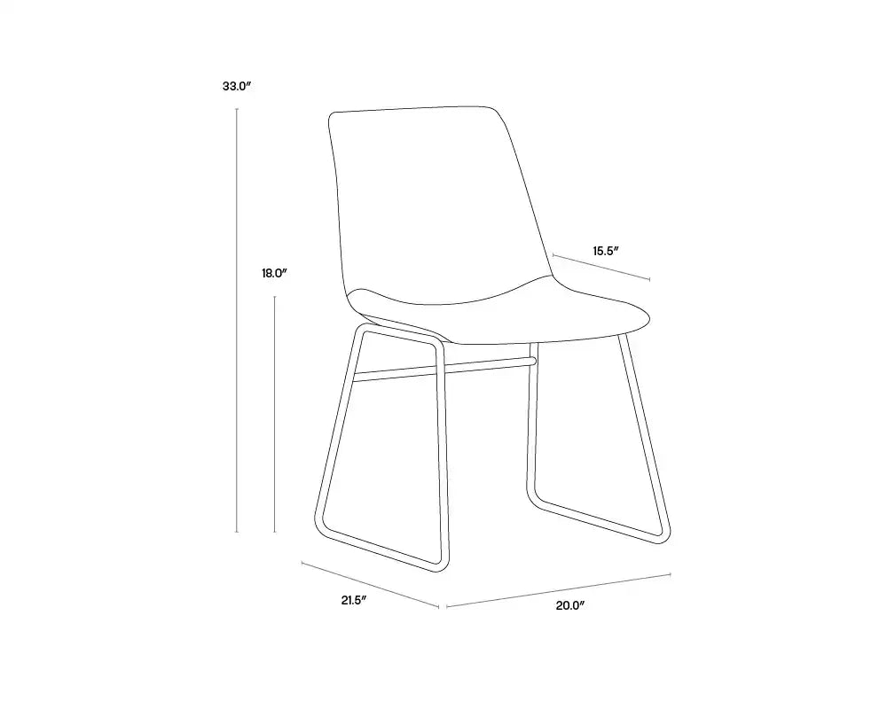Sunpan CAL DINING CHAIR - Dining Chairs