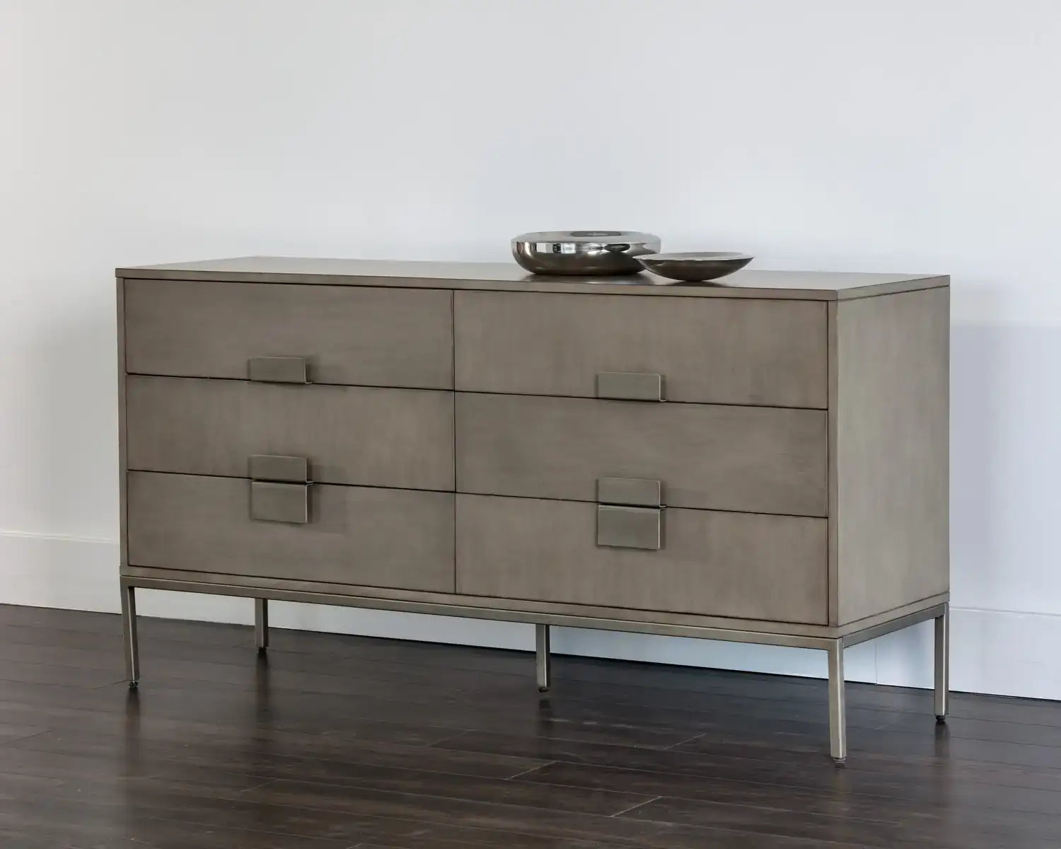 JADE DRESSER - ANTIQUE SILVER - ASH GREY - Dressers