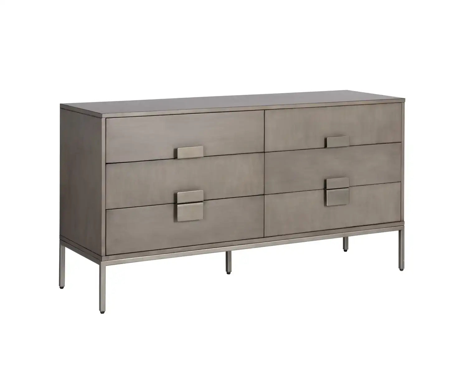 JADE DRESSER - ANTIQUE SILVER - ASH GREY - Dressers