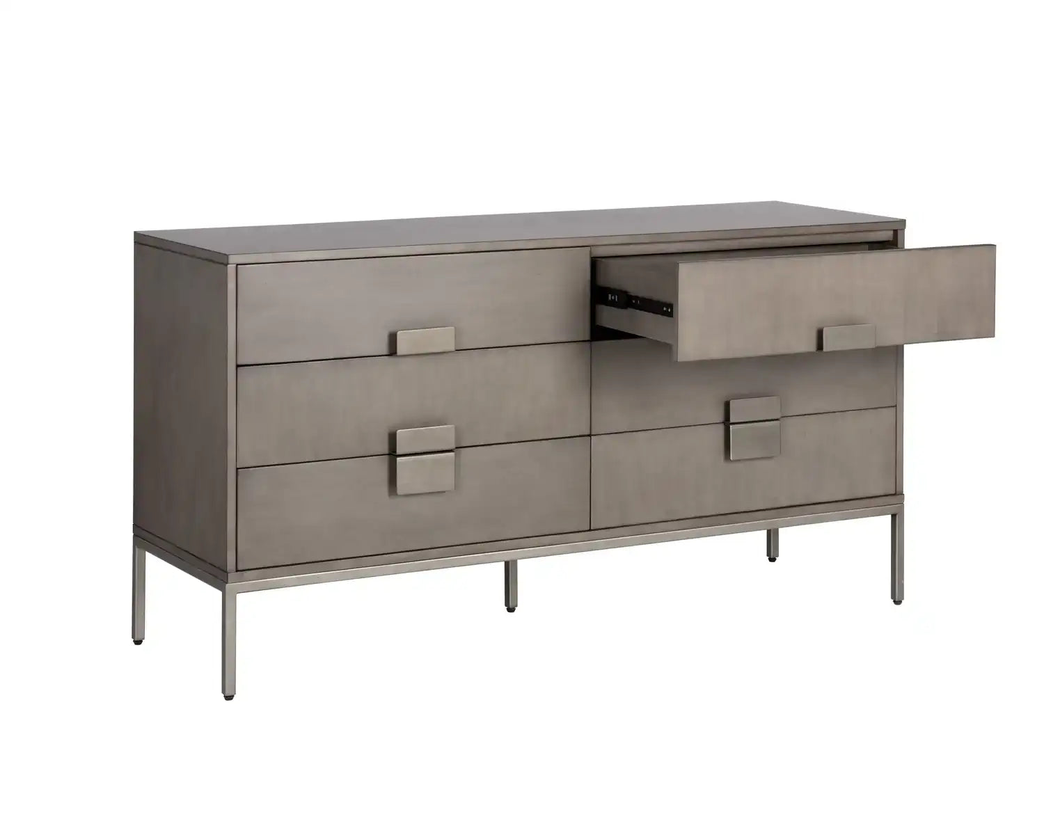 JADE DRESSER - ANTIQUE SILVER - ASH GREY - Dressers