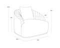 Sunpan ASTRID ARMCHAIR - Lounge