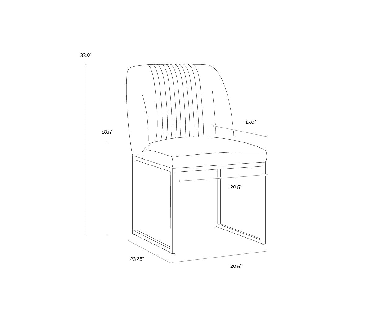 Sunpan NEVIN DINING CHAIR - Dining Chairs