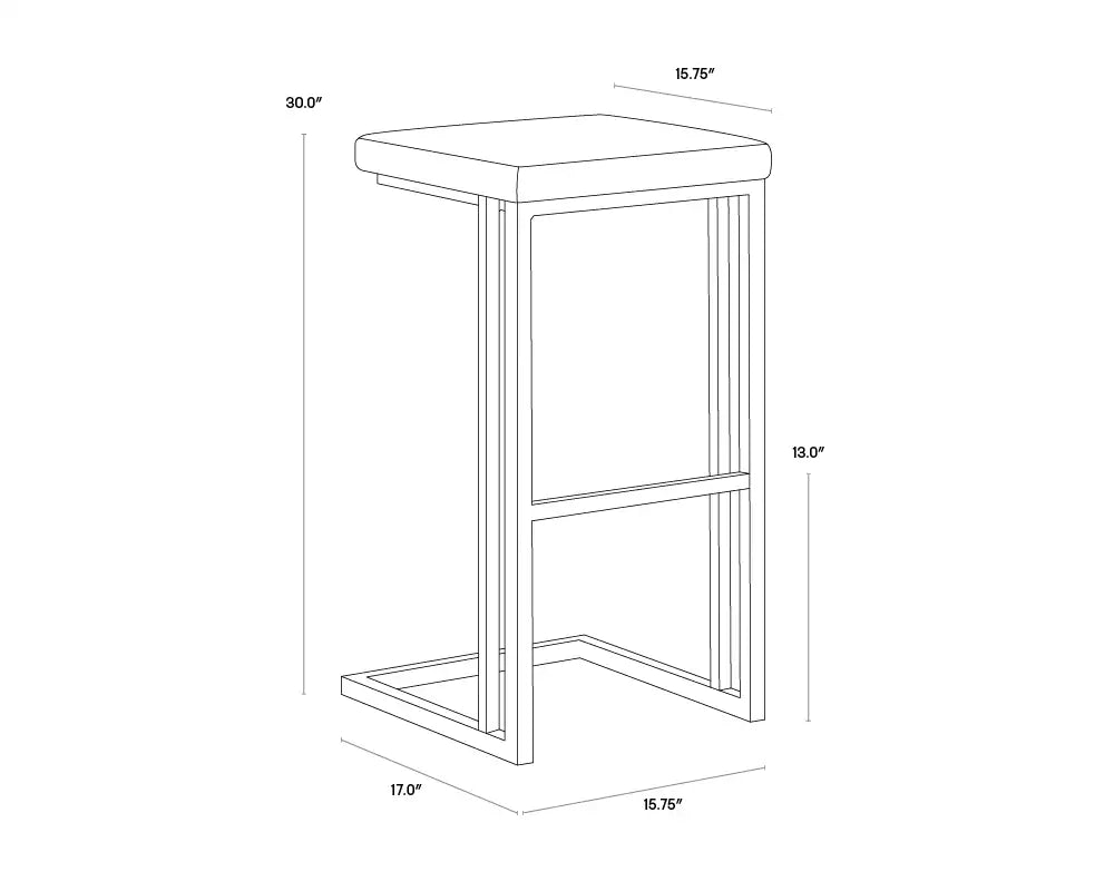 Sunpan BOONE BARSTOOL - Bar Stools