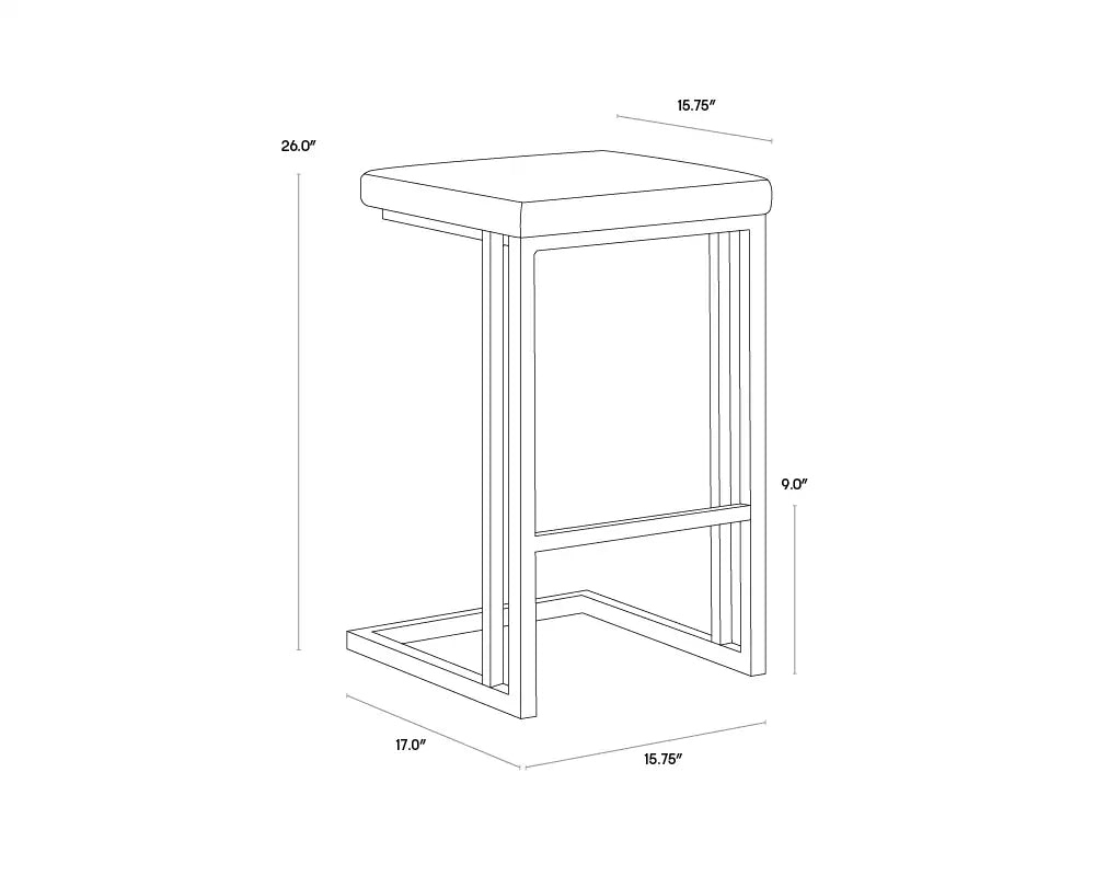 Sunpan, BOONE COUNTER STOOL, BENCHES, OTTOMAN & STOOLS