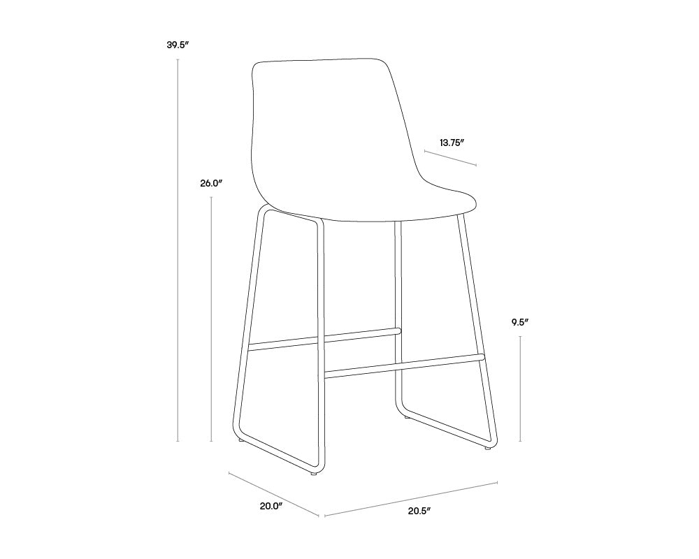 Sunpan, CAL COUNTER STOOL, BENCHES, OTTOMAN & STOOLS