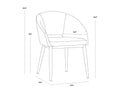 Sunpan THATCHER DINING ARMCHAIR - Dining Chairs