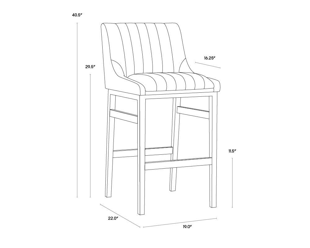 Sunpan HALDEN BARSTOOL - Bar Stools