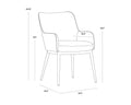 Sunpan FRANKLIN DINING ARMCHAIR - VINTAGE BLUE - Dining Chairs