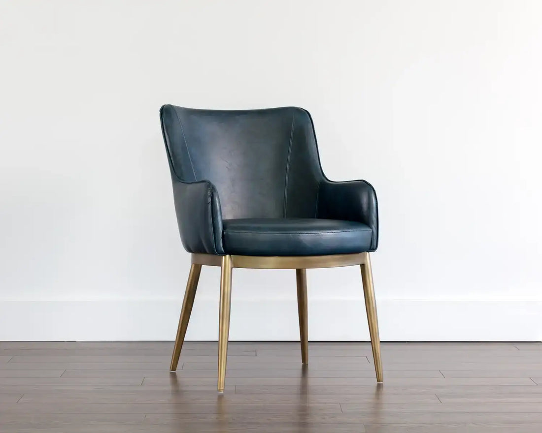 Sunpan FRANKLIN DINING ARMCHAIR - VINTAGE BLUE - Dining Chairs