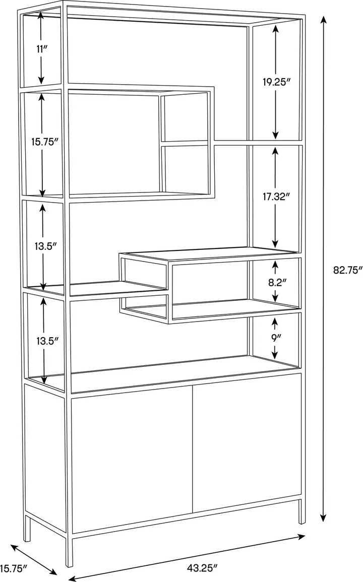 SUNPAN STAMOS BOOKCASE - Cabinets & Bar