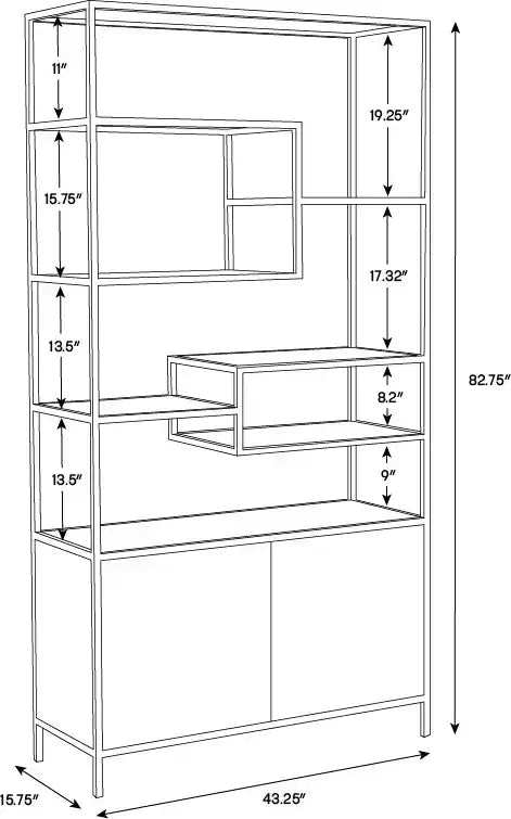 SUNPAN STAMOS BOOKCASE - Cabinets & Bar