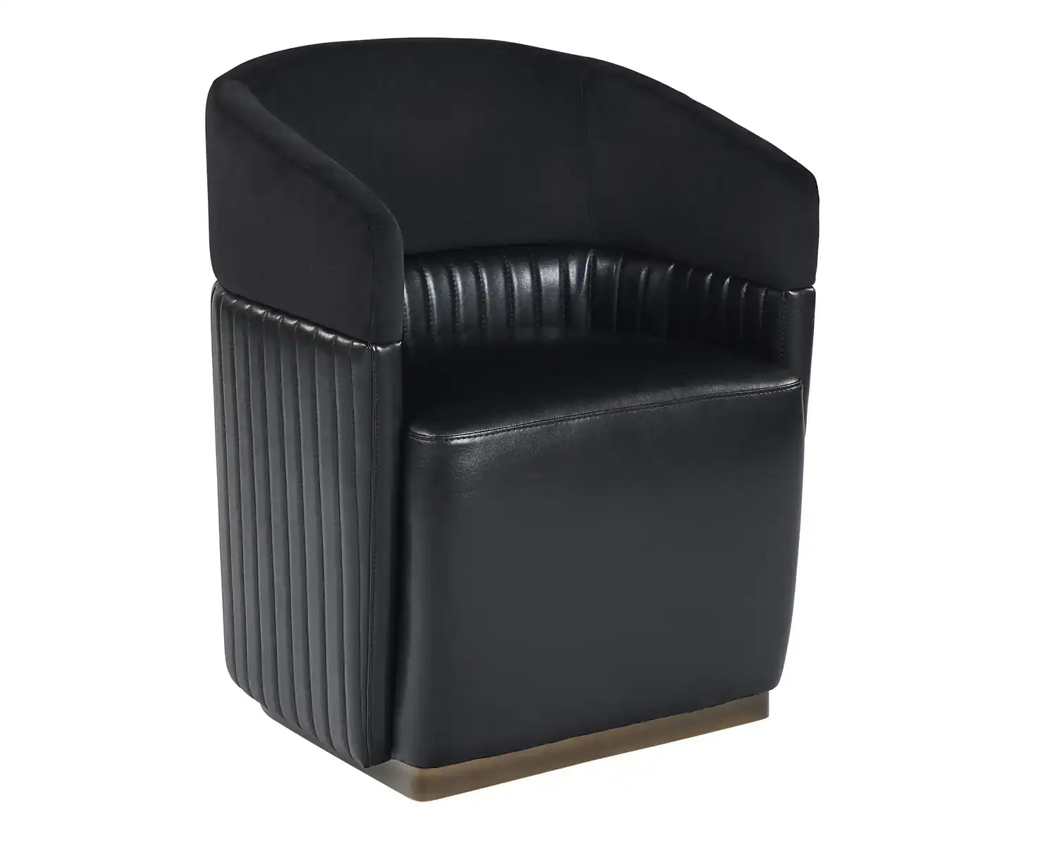 Sunpan GENVAL WHEELED LOUNGE CHAIR - Dining Chairs